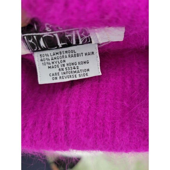 Vintage Richard & Co Lambswool & Angora Rabbit Hair,Women's  Sweater Size Small - Picture 7 of 10